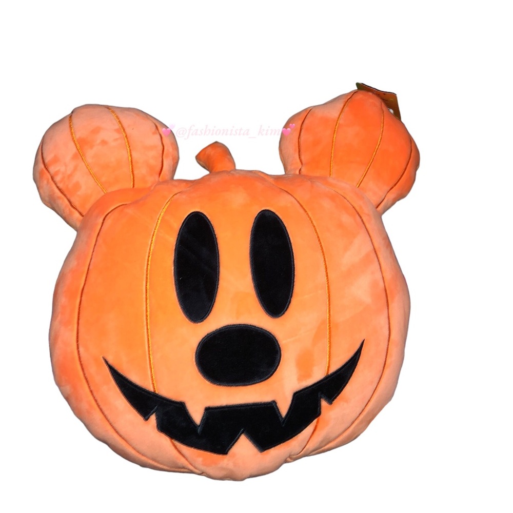 Disney Mickey Mouse head Halloween pillow jack-o-lantern face - Picture 3 of 4